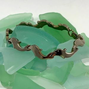 925 Silver Dolphin Bracelet